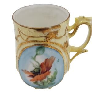 Small Flowery Mug with Lid - 3"